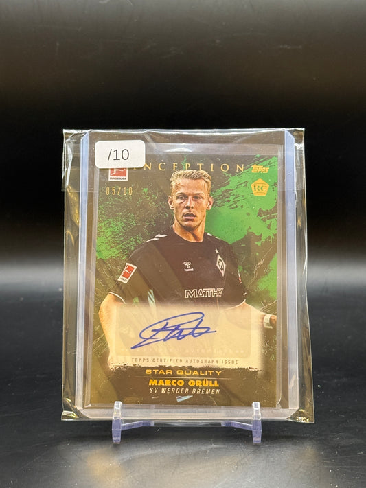 2025 Topps Inception Bundesliga Marco Grüll Autograph 05/10
