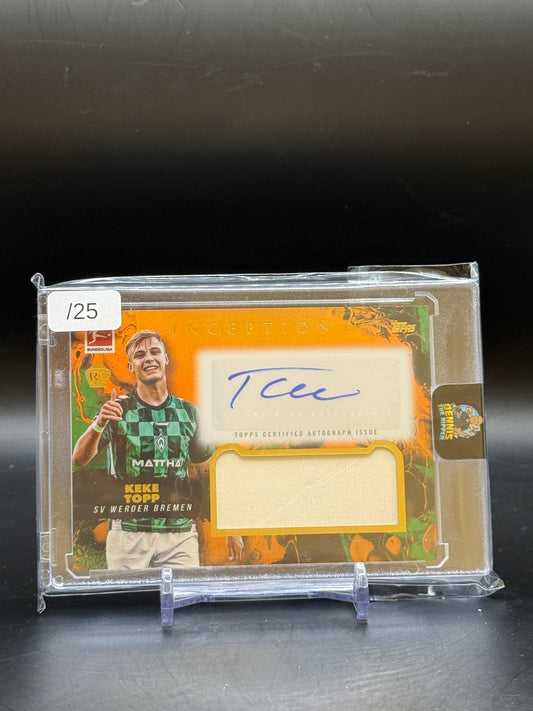 2024/2025 Topps Inception Bundesliga Keke Topp Autograph Relic Card 13/25