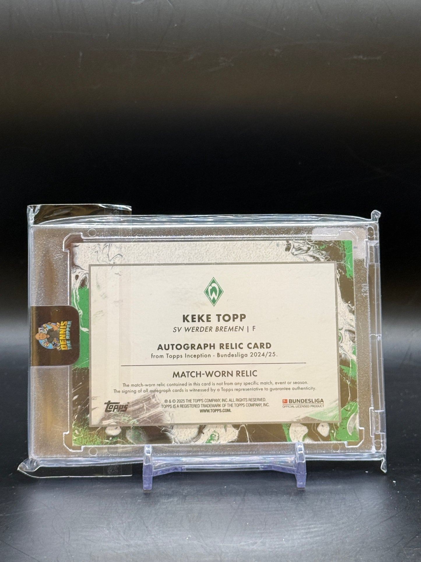 2024/2025 Topps Inception Bundesliga Keke Topp Autograph Relic Card 13/25