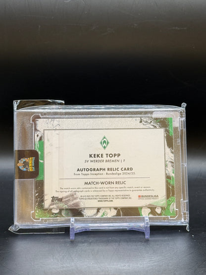 2024/2025 Topps Inception Bundesliga Keke Topp Autograph Relic Card 13/25