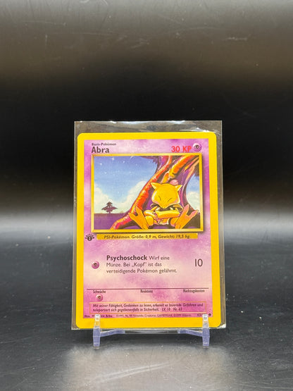 Pokemon Abra 1.Edition Basis Set BS43