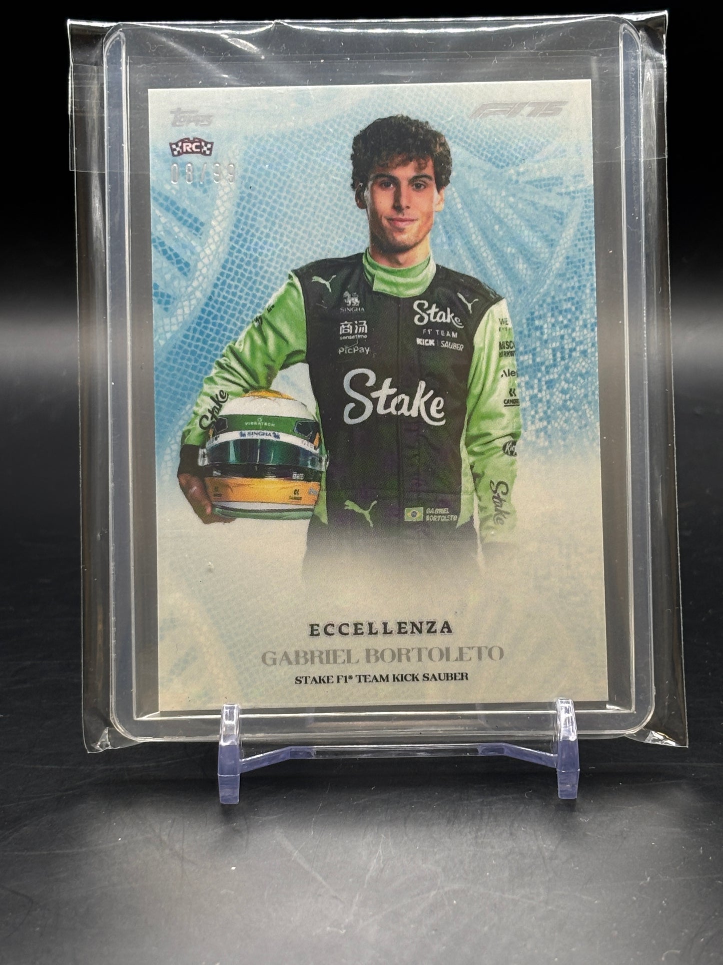 2025 Topps Eccellenza Gabriel Bortoleto 08/99 RC