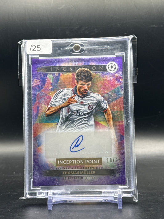 2024-25 Topps Inception UCC Thomas Müller FC Bayern München Inception Point Auto 10/25