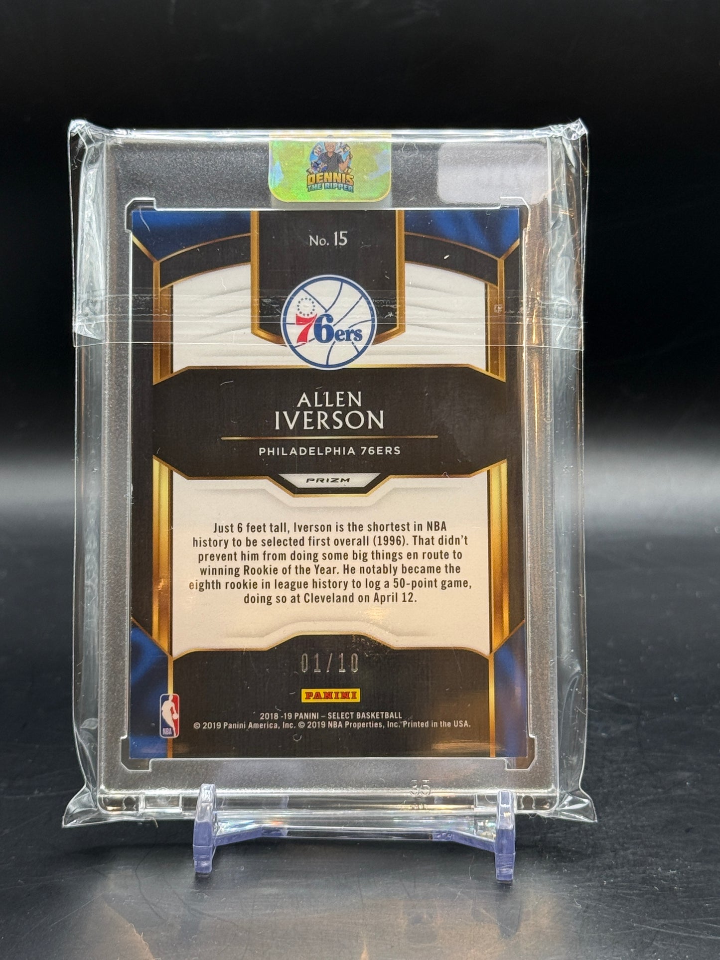 2018/19 Panini Select Allen Iverson 1/10