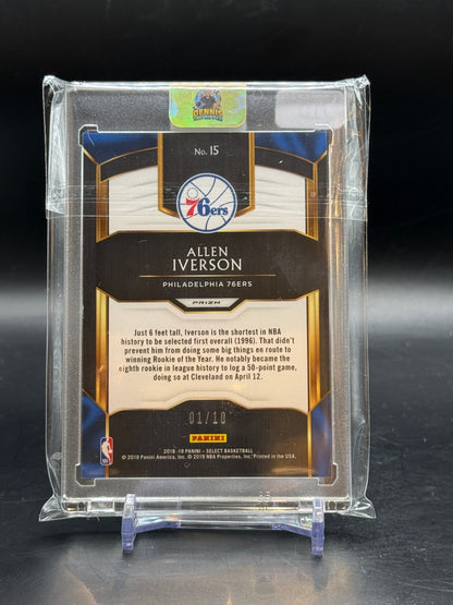 2018/19 Panini Select Allen Iverson 1/10