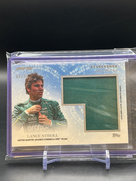 2025 Topps Eccellenza Lance Stroll Patch 64/99