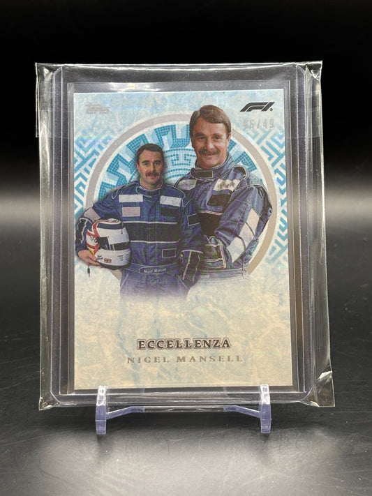 2024 Topps Eccellenza Nigel Mansell Blue 46/49