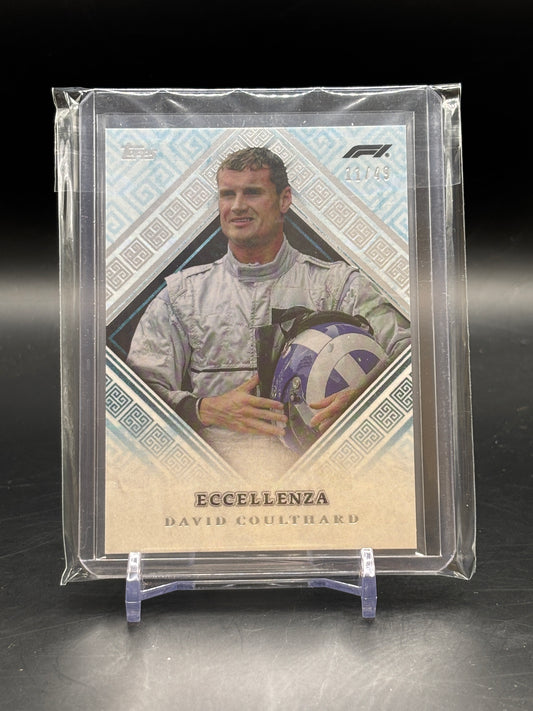 2024 Topps Eccellenza David Coulthard Blue 11/49