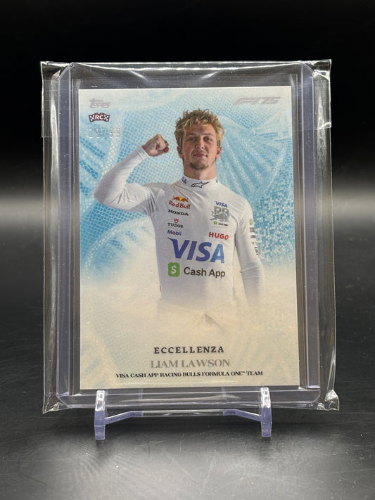 2025 Topps Eccellenza Liam Lawson 11/99 RC