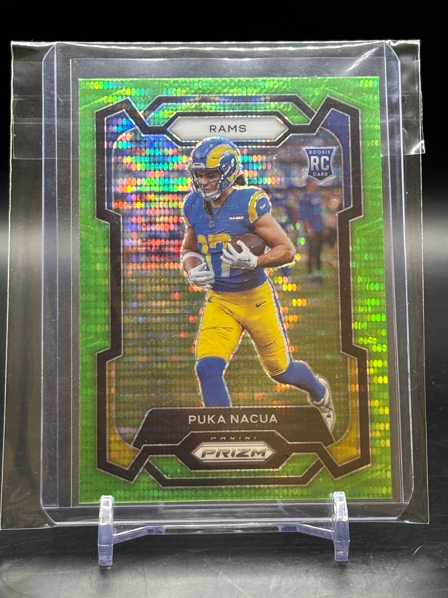2023 Panini Prizm Puka Nacua Green Pulsar RC