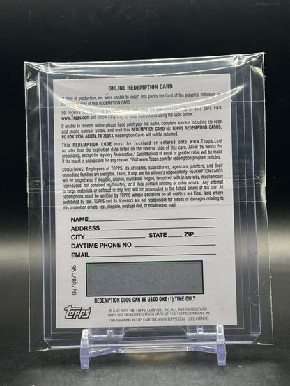 2025-26 Topps Chrome UCC Colin Brittain Linkin Park Final Perfomers Redemption Auto