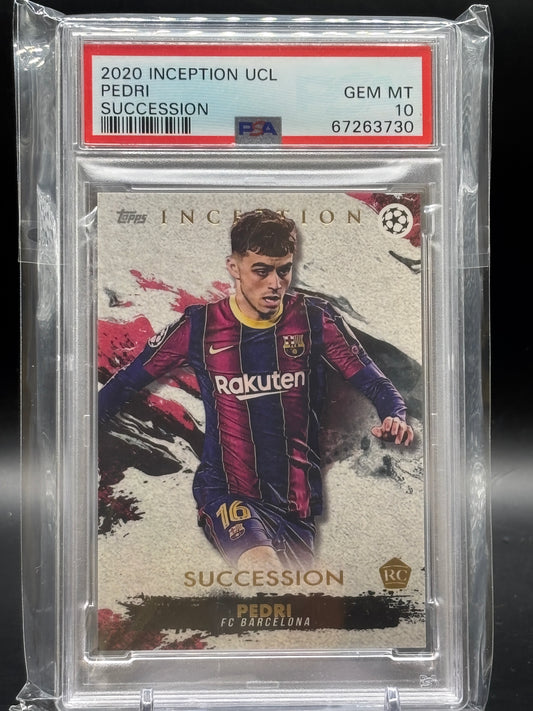 2020 Inception UCL Pedri Succession RC PSA 10 67263730