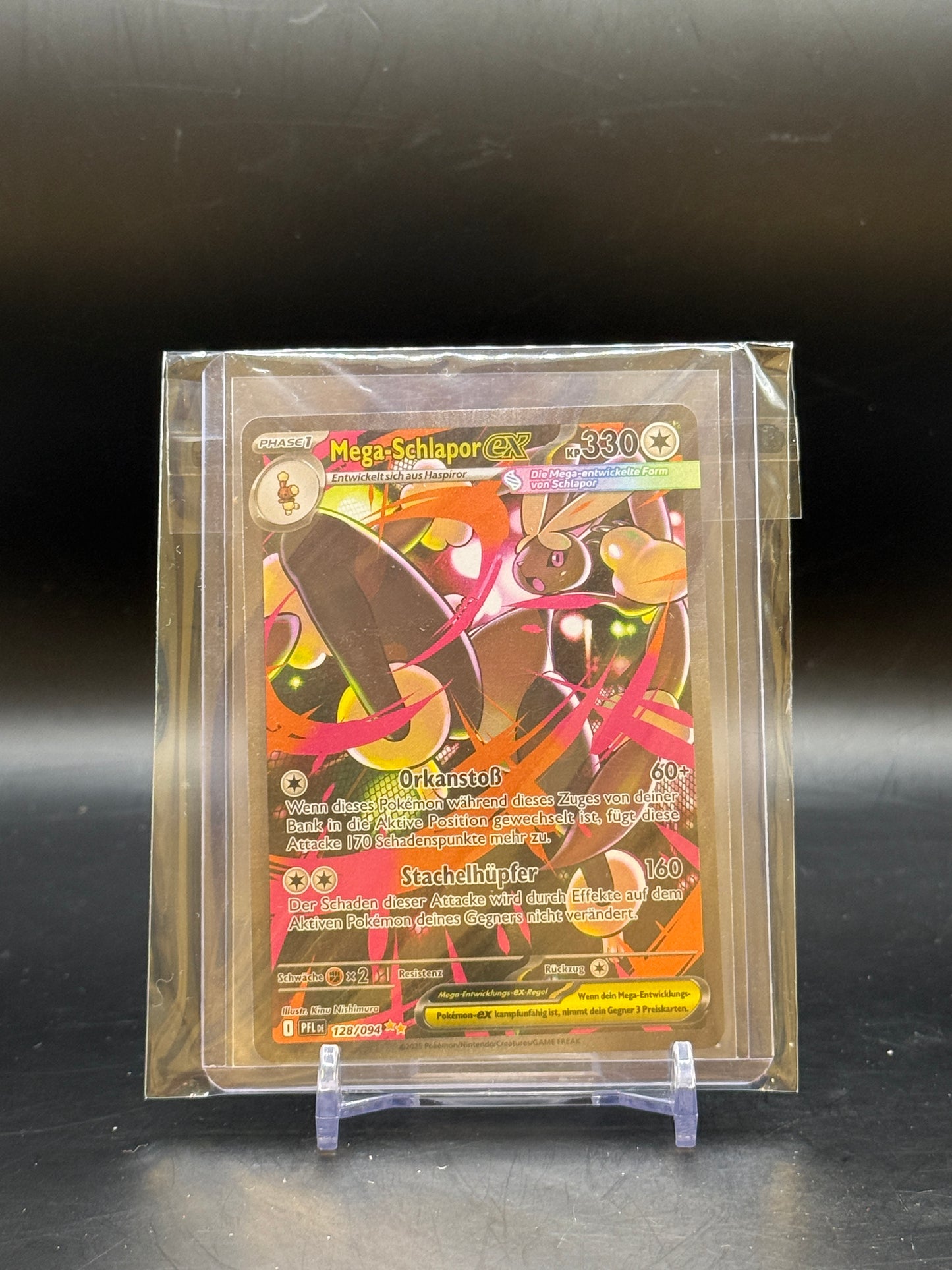 Pokemon Fatale Flammen Mega Schlapor ex (PFL 128) 2