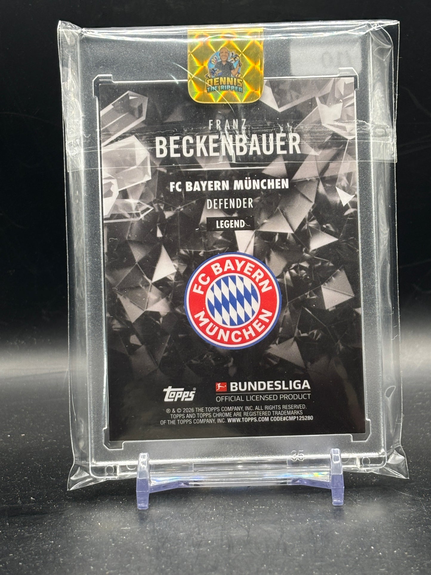 2025-26 Topps Chrome Bundesliga Franz Beckenbauer FC Bayern München Gold Hidden Gems 04/10