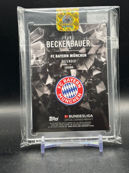 2025-26 Topps Chrome Bundesliga Franz Beckenbauer FC Bayern München Gold Hidden Gems 04/10