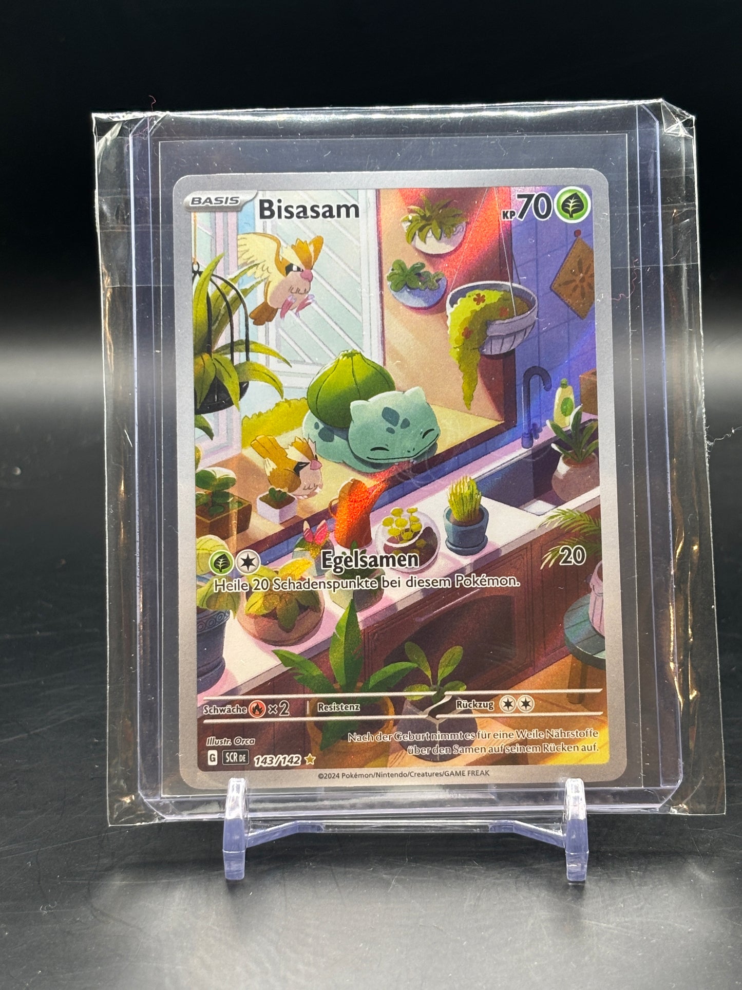 Pokemon Stellar Crown Bulbasaur Illustration Rare 143/142