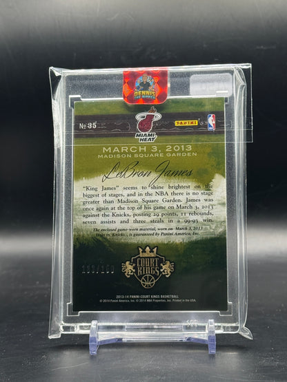 2013-14 Panini Court Kings NBA Lebron James Miami Heat Game Worn Patch 133/150
