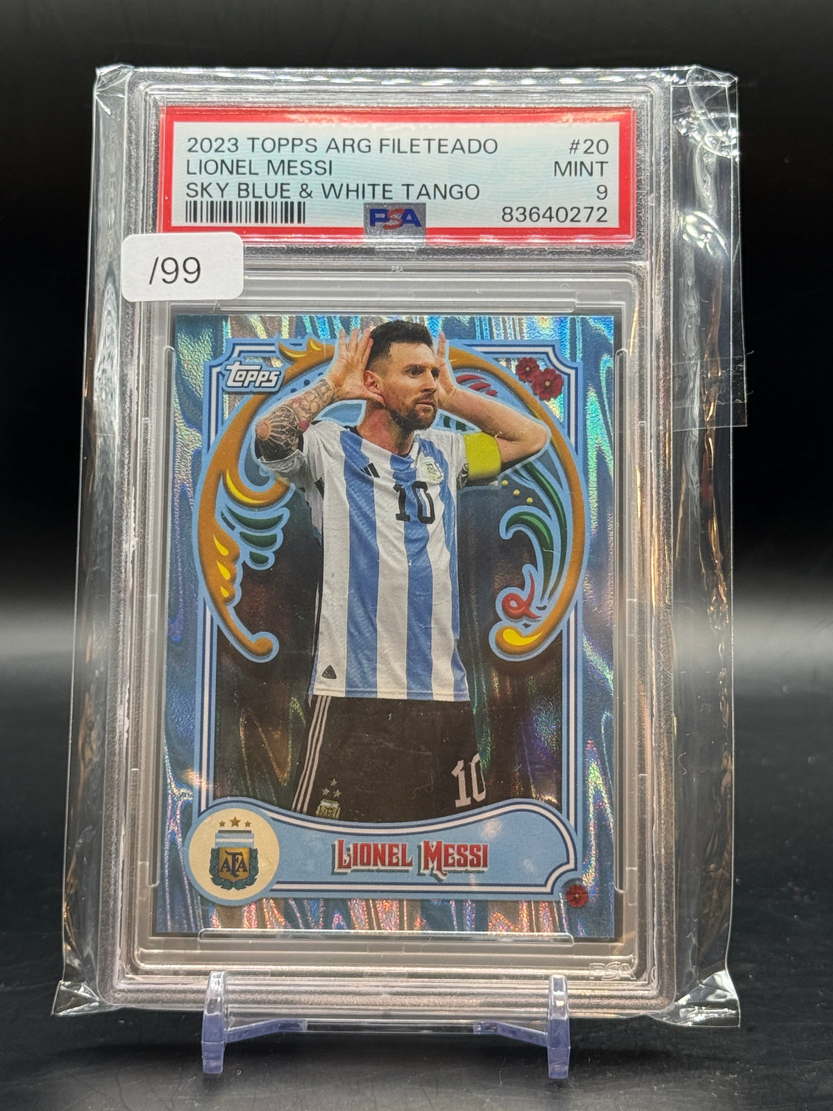 2023 Topps Arg Fileteado Linel Messi 54/99 PSA 9 / 83640272 ...