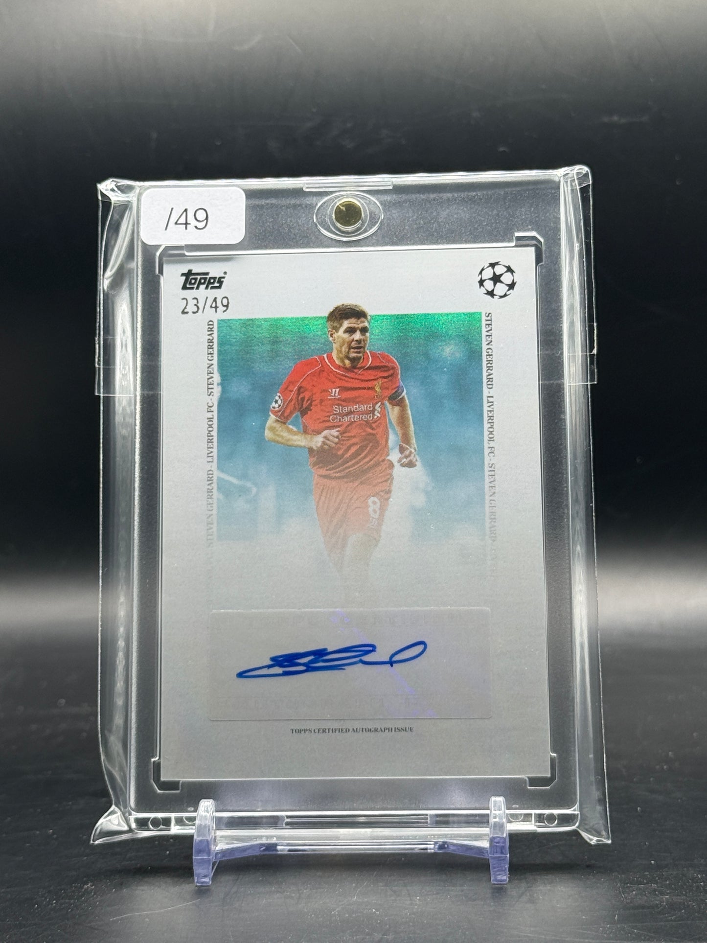 2025 Topps Simplicidad UCC Steven Gerrard Liverpool FC Auto 23/49