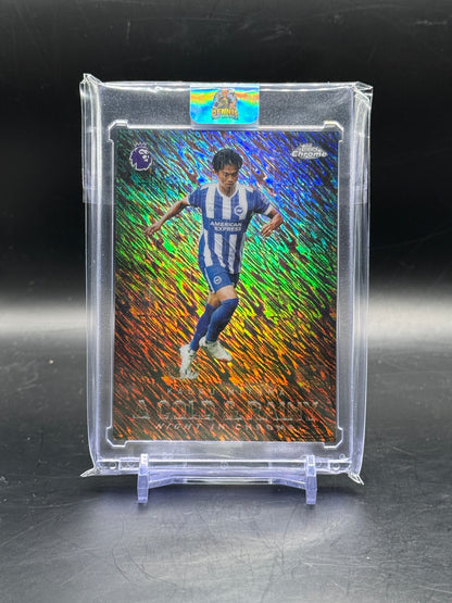 2026 Topps Chrome Premier League Kaoru Mitoma A Cold & Rainy Night in Chrome