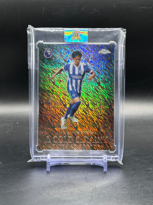 2026 Topps Chrome Premier League Kaoru Mitoma A Cold & Rainy Night in Chrome