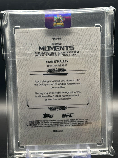 2025 Topps Finest UFC Sean O'Malley Auto