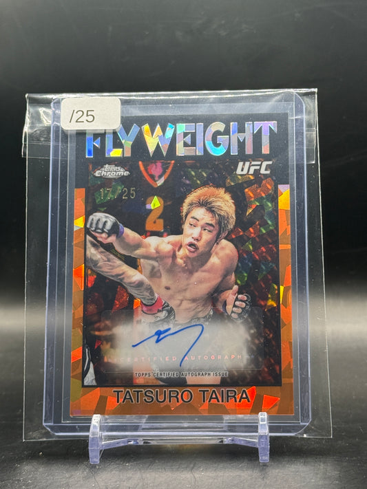 2026 Topps Chrome Sapphire UFC Tatsuro Taira Orange Auto 17/25
