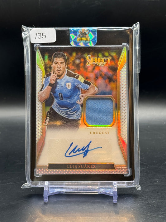 2016/17 Panini Select Luis Suarez Patch + Auto 33/35