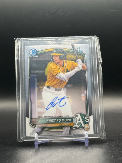 2025 Topps Bowman Chrome MLB Shotaro Morii Athletics Auto