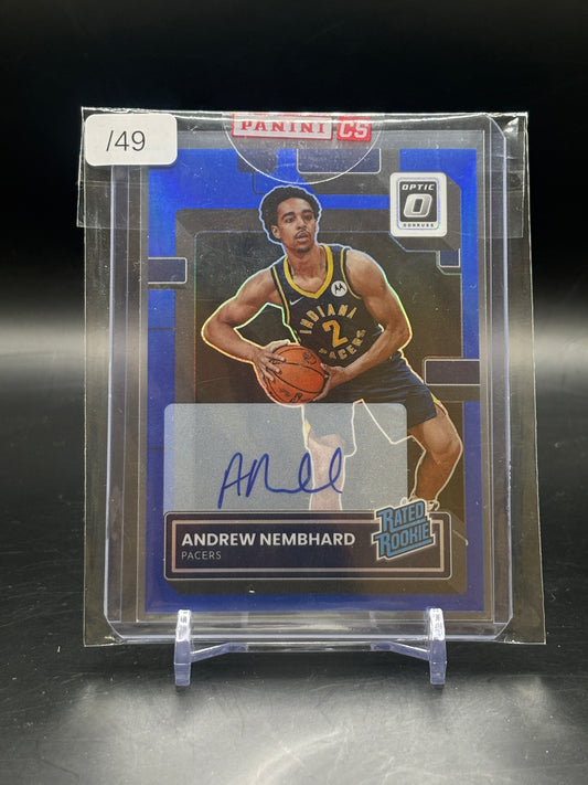 2022/23 Panini Donruss Optic Andrew Nembhard Blue 30/49
