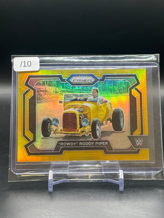 2024 Panini Prizm "Rowdy" Roddy Piper Gold 08/10