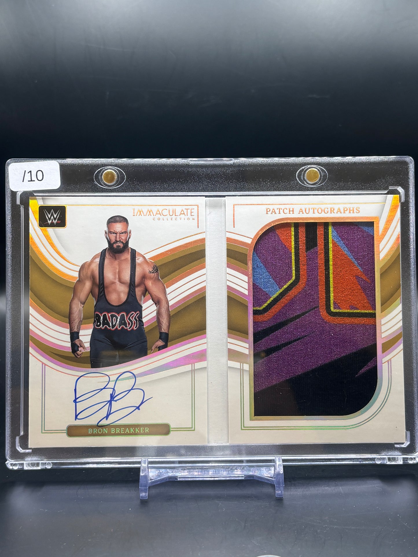 2023 Panini Immaculate Bron Breakker Patch Autograph Booklet 05/10