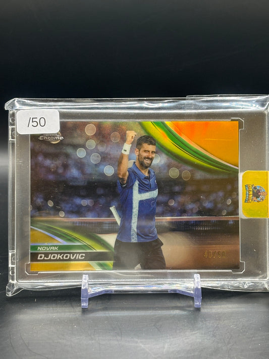 2025 Topps Chrome Tennis Novak Djokovic 40/50