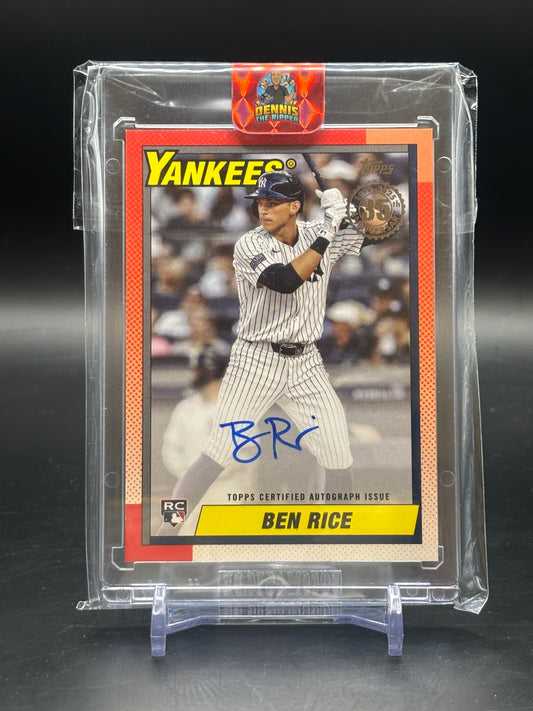 2025 Topps Series 2 Ben Rice 1990 Auto RC