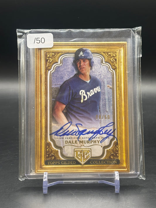 2024 Topps Gilded Dale Murphy Gold Frame Auto 08/50