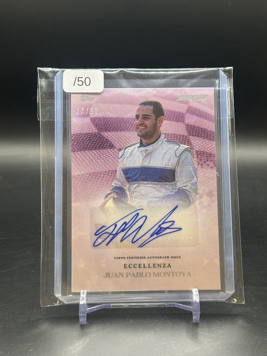 2025 Topps Eccellenza Juan Pablo Montoya Autograph 33/50