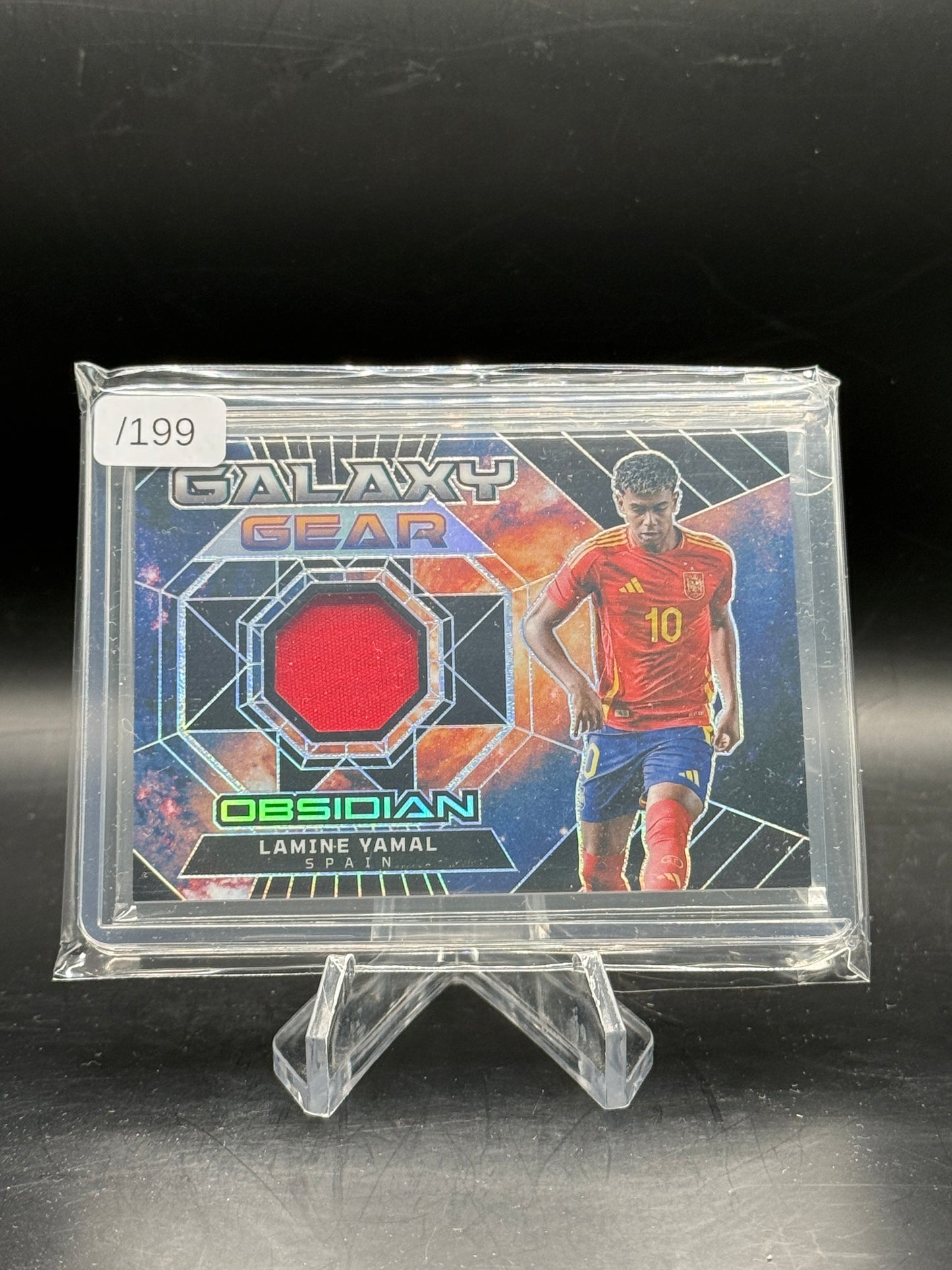 2024-25 Panini Obsidian Soccer Lamine Yamal Spain Galaxy Gear Patch