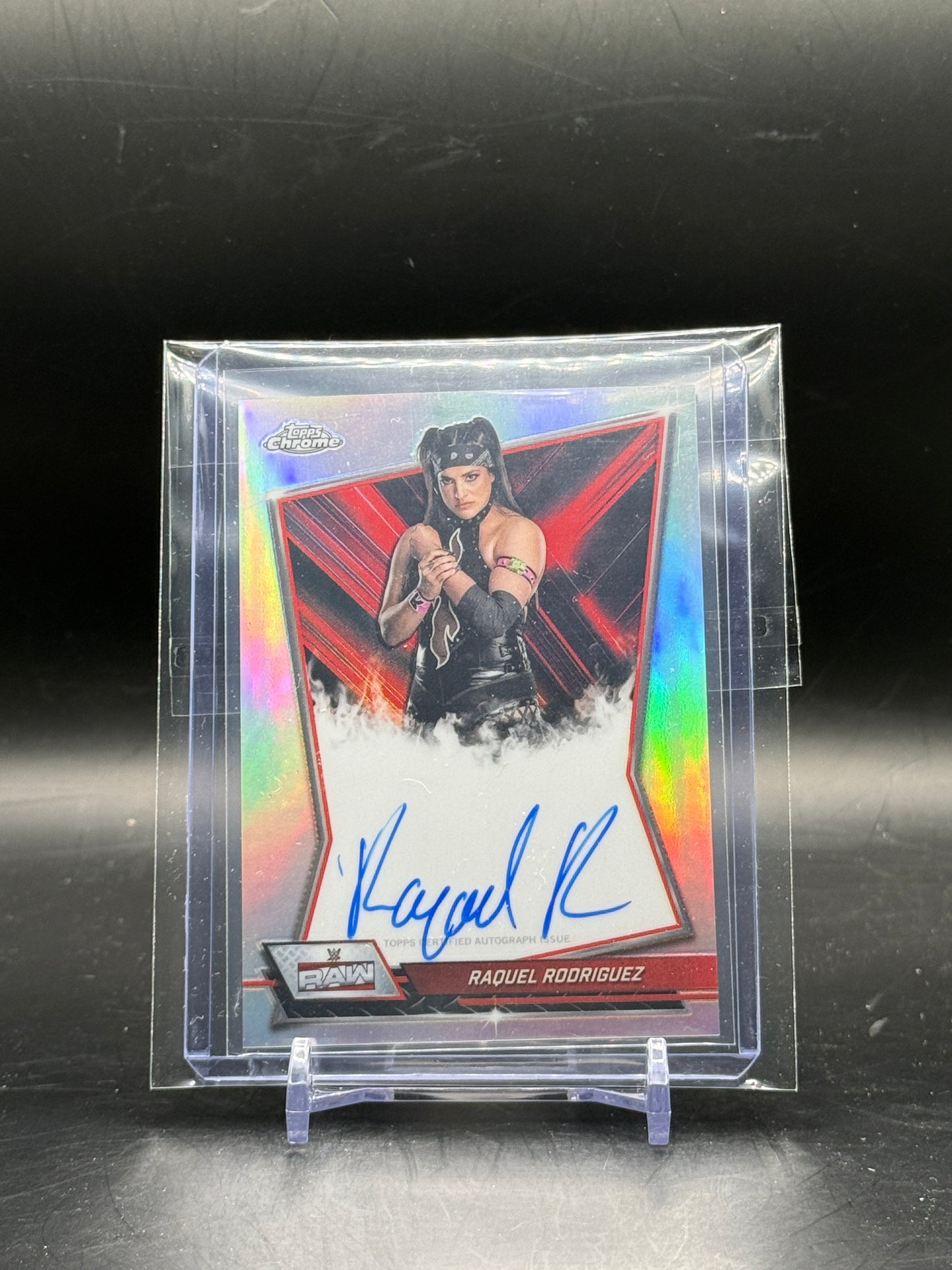 2026 Topps Chrome WWE Raquel Rodriguez Red Brand Auto