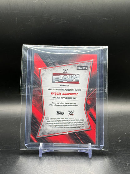 2026 Topps Chrome WWE Raquel Rodriguez Red Brand Auto