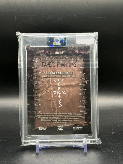 2025 Topps Chrome WWE x Cactus Jack Jordynne Grace Famed Phantoms