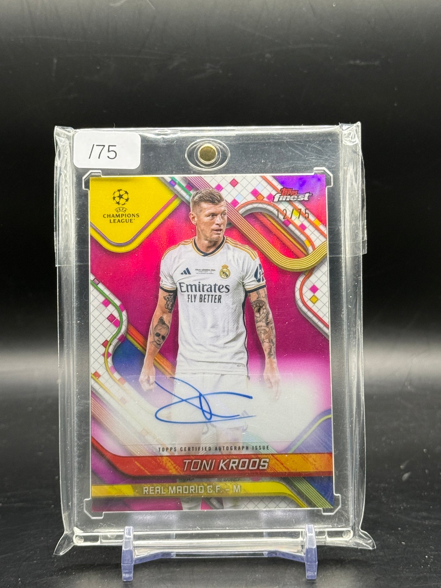 2024-25 Topps Finest UCC Toni Kroos Real Madrid Auto 12/75