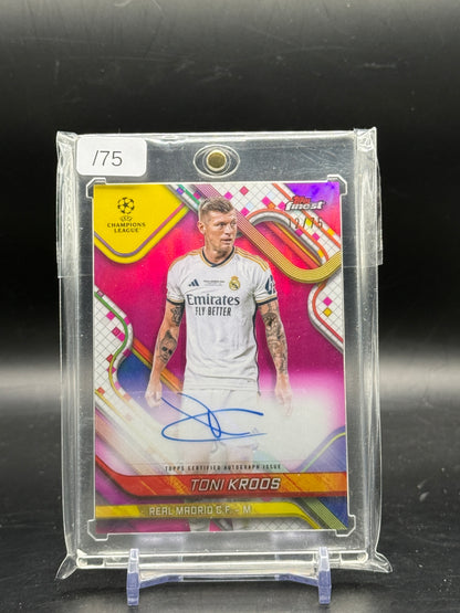 2024-25 Topps Finest UCC Toni Kroos Real Madrid Auto 12/75