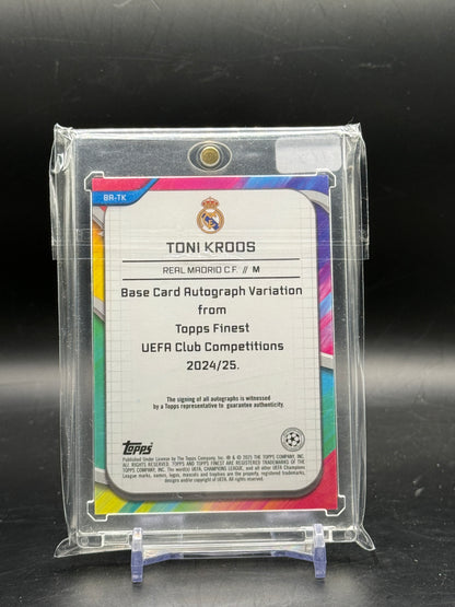 2024-25 Topps Finest UCC Toni Kroos Real Madrid Auto 12/75