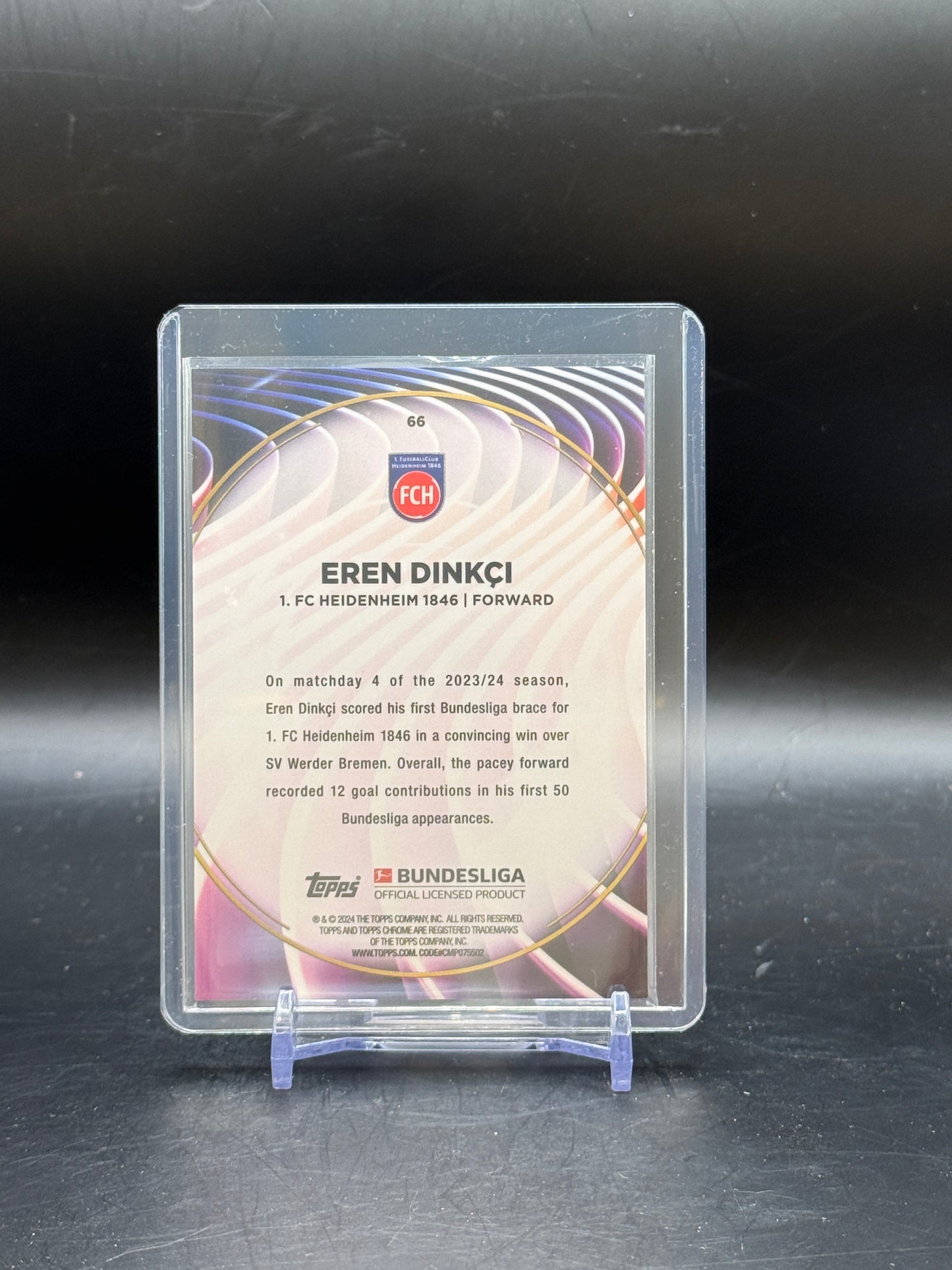 2023/2024 Topps 60 Jahre Bundesliga Eren Dinkci 44/60