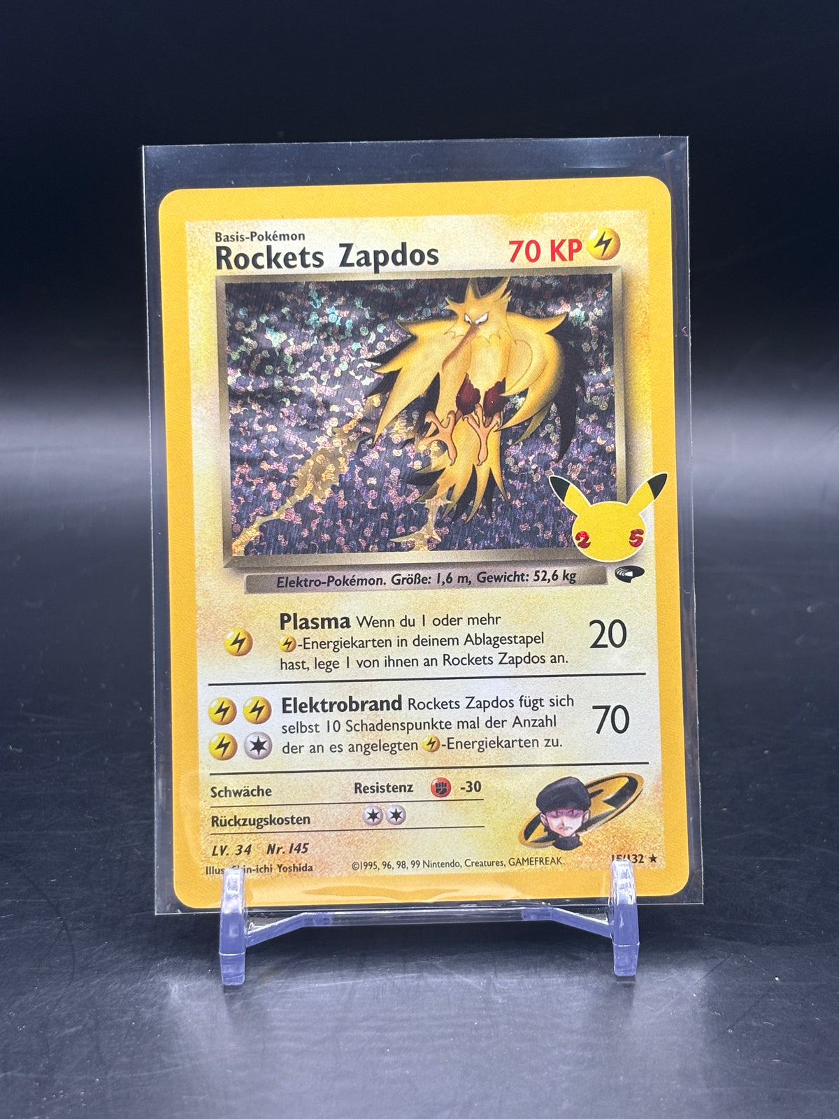 Pokemon Celebrations Rockets Zapdos Holo 15/132 – dennistheripper