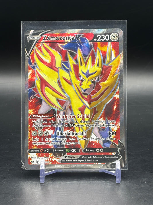 Pokemon Schwert & Schild Zamazenta V 196/202 Full Art