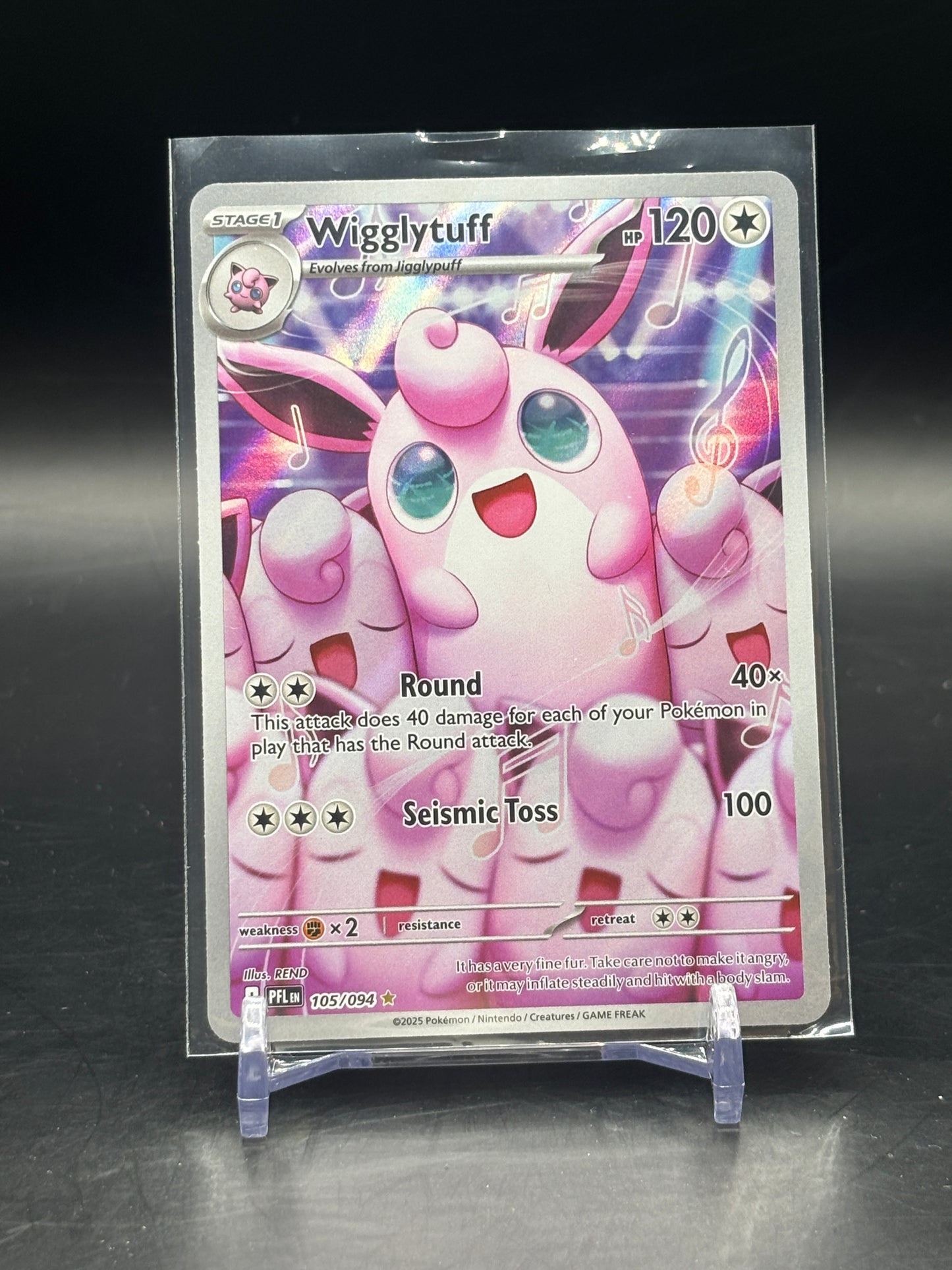 Pokemon Phantasmal Flames Wigglytuff Illustration Rare 105/094