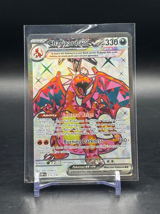Pokemon Obsidian Flames Charizard ex Full Art 215/197