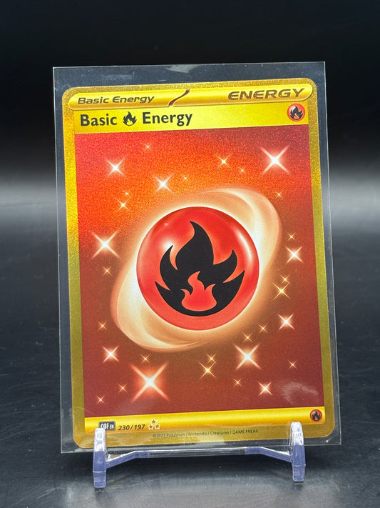 Pokemon Obsidian Flames Fire Basic Energy Secret 230/197