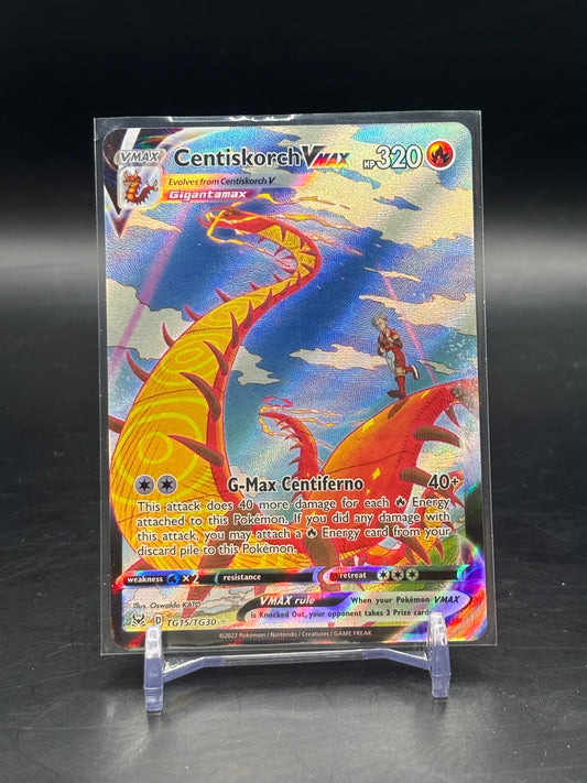 Pokemon Lost Origin Centiskorch VMAX TG15/TG30